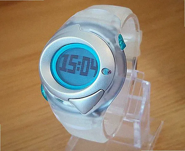 Herren Damen Selten Retro Verspielt Roboter Dot Matrix Zeon Digital Spiel Smartwatch