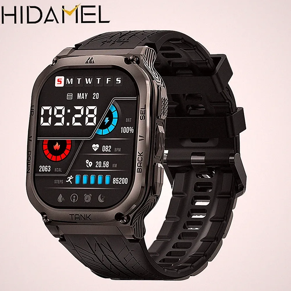 HIDAMEL TANK M3 Smartwatch Herren Smartwatches Damen 480mAh große Batterie