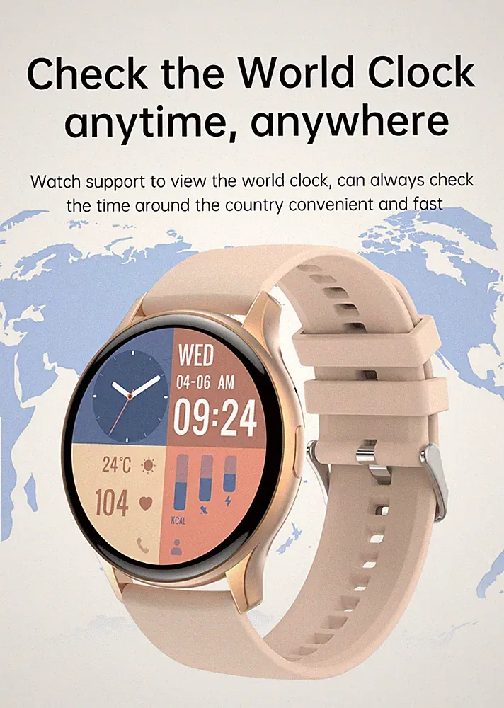 HK89 outdoor- Damen Smartwatch Amoled-display Sprach Anruf Herzfrequenz