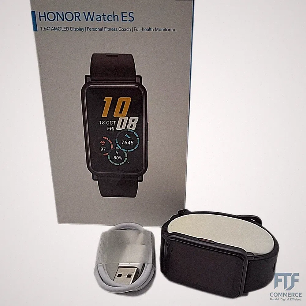 HONOR Watch ES - Gesundheits und Fitness Smartwatch, 1,64-Zoll-AMOLED-Display mi