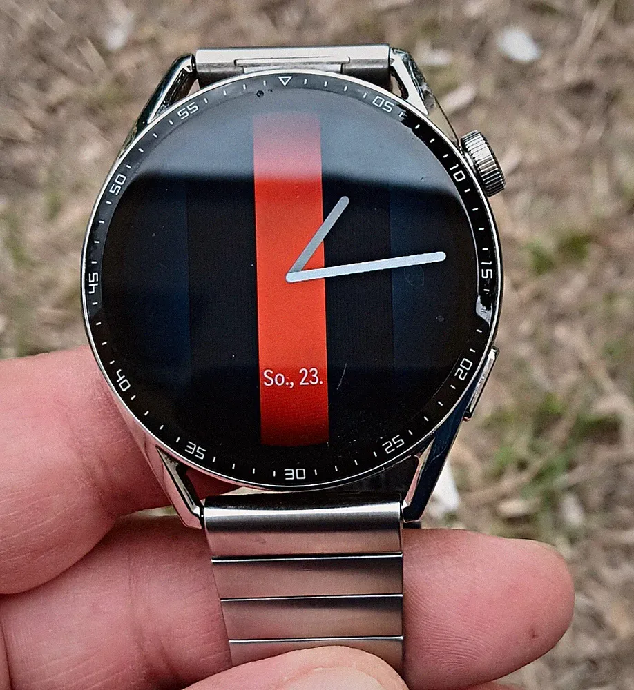 Huawei Alcatel OneTouch Watch Smartwatch rund Edelstahl silber 30 mm BlackBerry