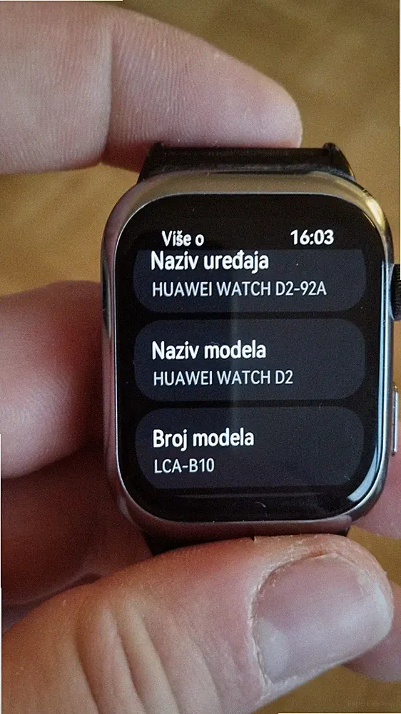 Huawei D2 (smart watch) Die Uhr hat nicht das Originalarmband