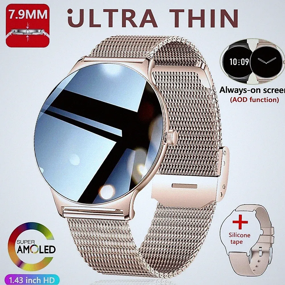 Huawei Neue Ultra Dünne Smartwatch Frauen Sport Armband Bluetooth Anruf Mode NEU
