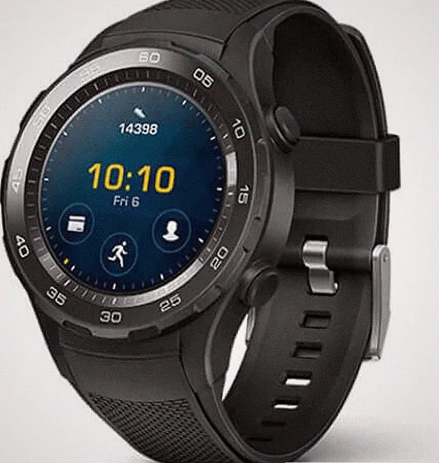 Huawei Watch 2 Smartwatch mit Sportarmband (NFC, Bluetooth, WLAN) carbon black