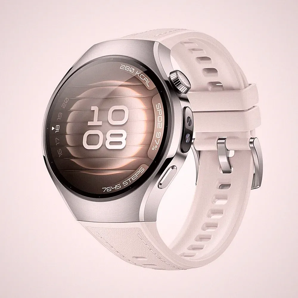 Huawei Watch 5 42mm Stainless White Smartwatch Bluetooth Wi-Fi - TOP ZUSTAND