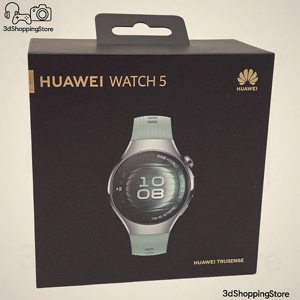 Huawei Watch 5 Smartwatch 42mm Edelstahl TruSense GPS Bluetooth Fitness Uhr