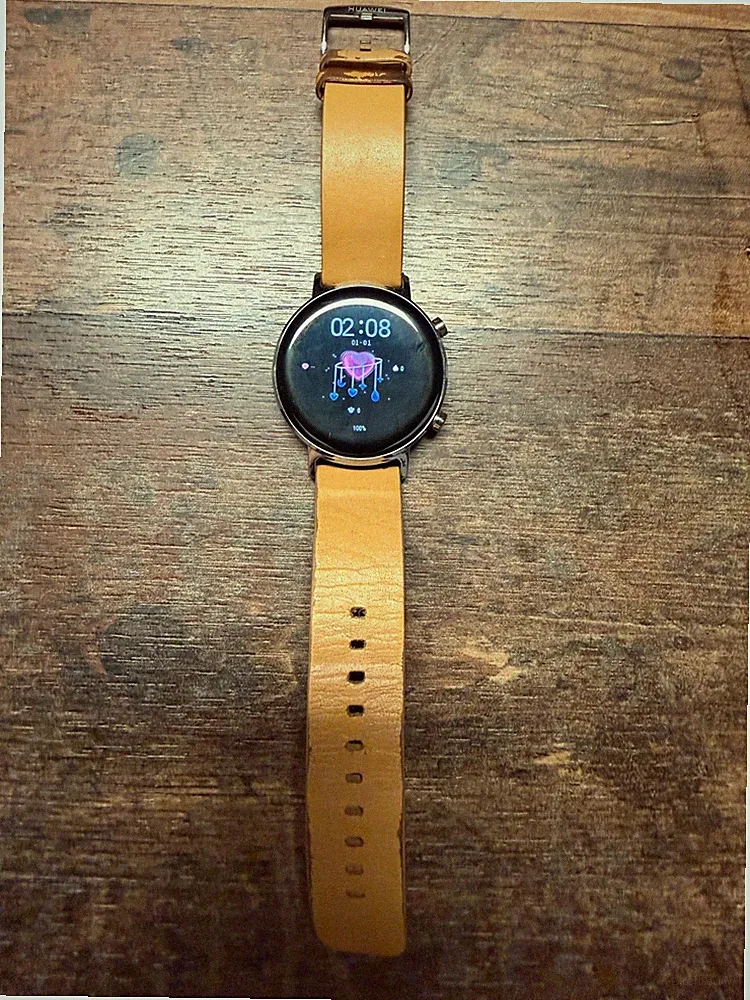 Huawei Watch GT 2 (DAN-B19) Smartwatch inkl. Original-Ladekabel – Braun