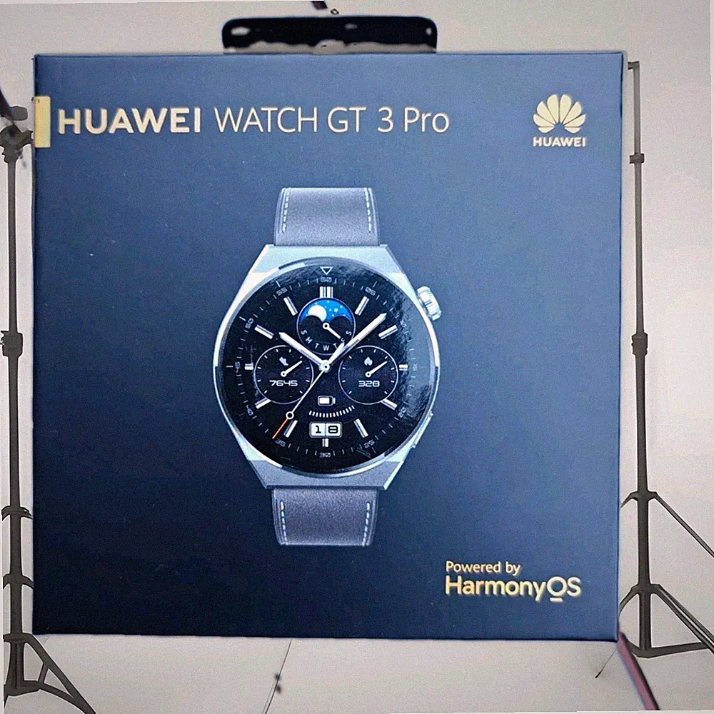 Huawei Watch GT 3 Pro 46 mm Titan Smartwatch HarmonyOS Lederarmband