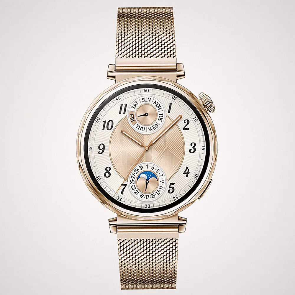 Huawei Watch GT5 41mm gold Smartwatch, 352 ppi, AMOLED Farbdisplay, 5 ATM