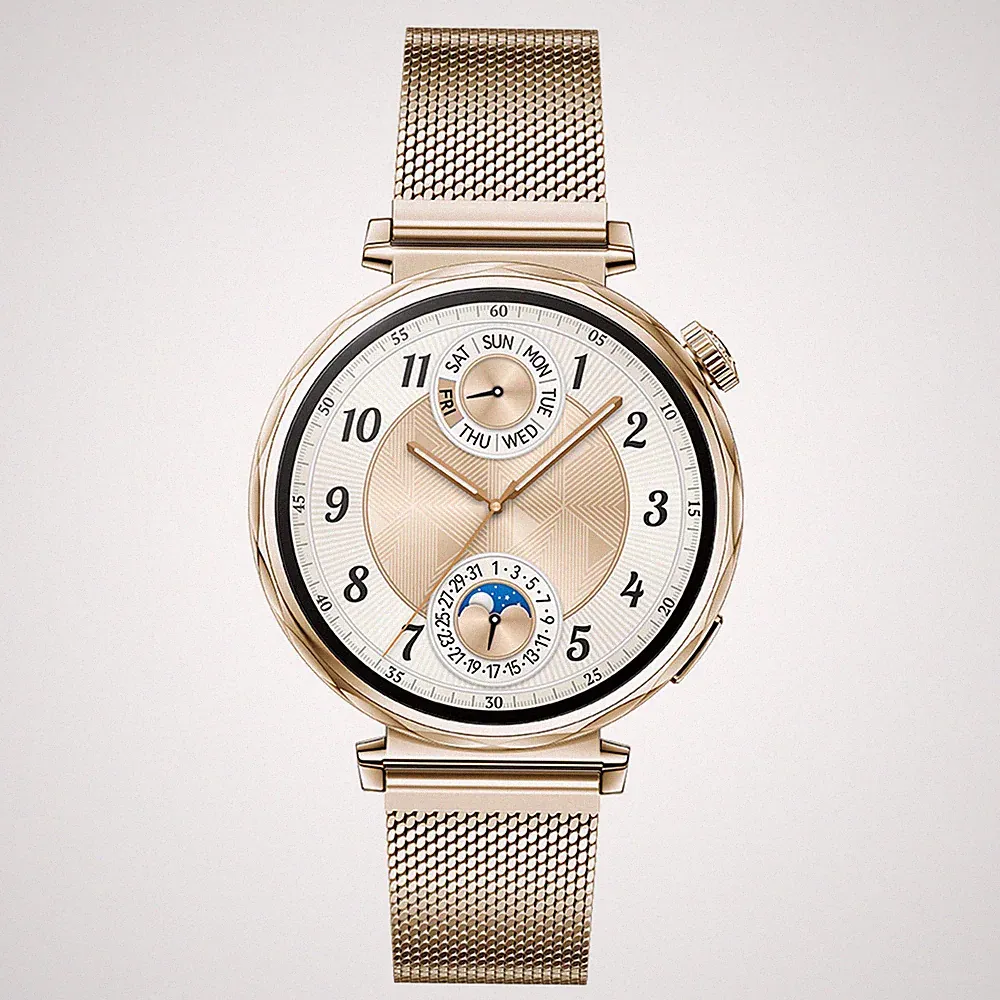 Huawei Watch GT5 41mm gold Smartwatch, 352 ppi, AMOLED Farbdisplay, 5 ATM