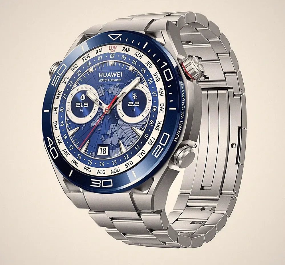 HUAWEI Watch Smartwatch ULTIMATE Voyage Blue Blau Silber Titan Saphir w. NEU