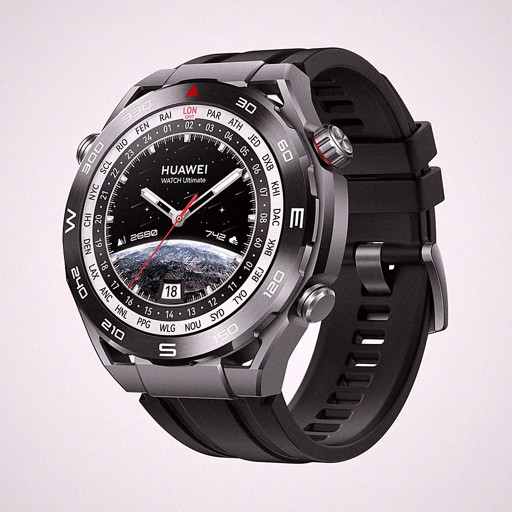 Huawei Watch Ultimate Black AMOLED Android/ios Kompatibilität Bluetooth NFC EKG