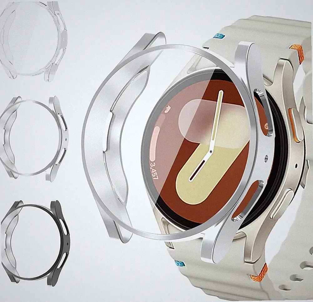 Hülle für Galaxy Watch 7 40mm TPU Case 3 Stück Schutz für Smartwatch Damen