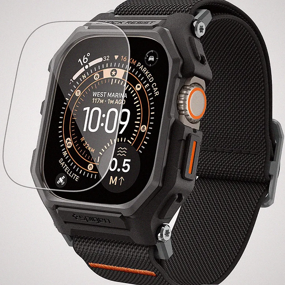 Hülle mit Armband + Glas für Smart Watch Ultra 3/2/1(49 mm) Spigen Case Cover
