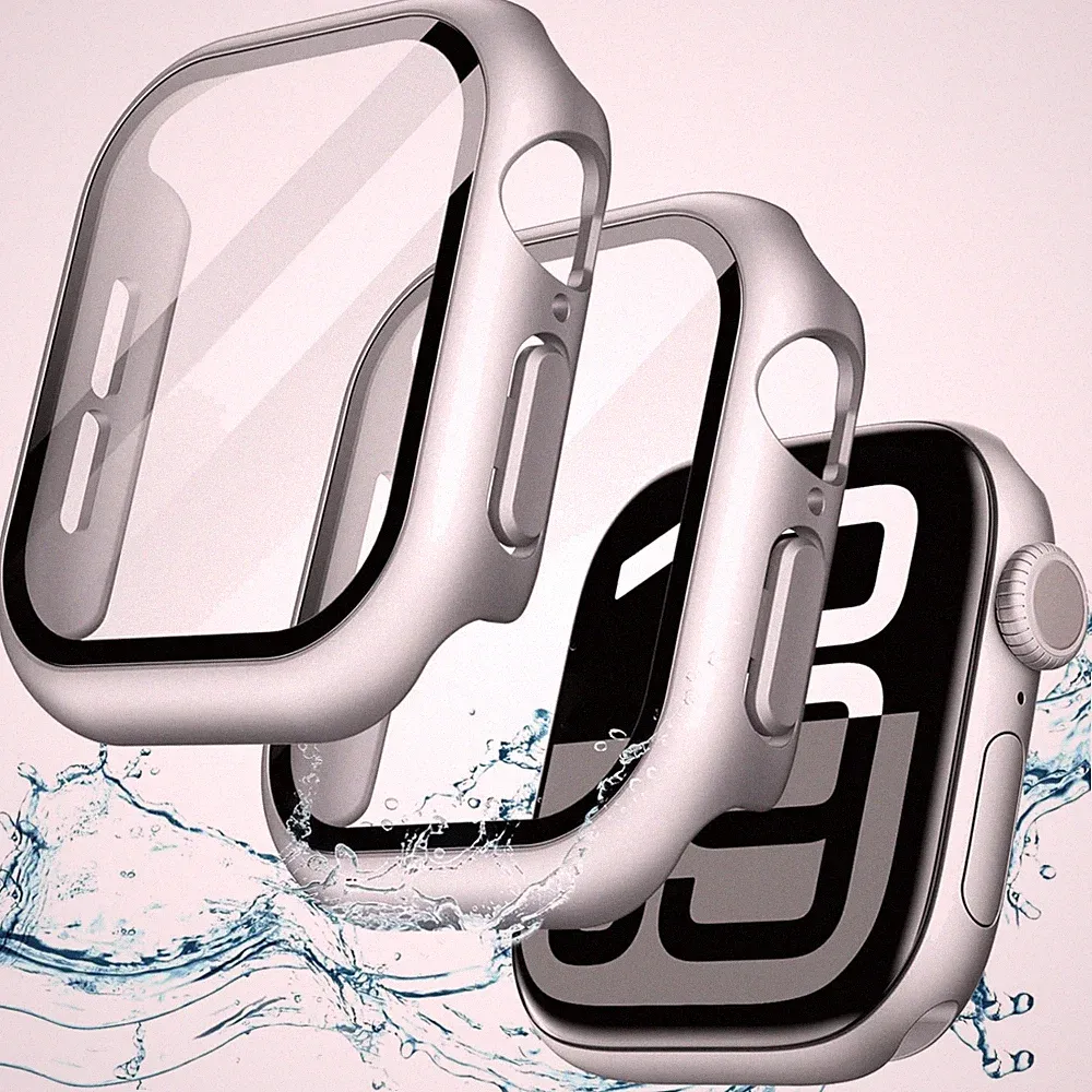 Hülle Schutzfolie Smartwatch Case Stoßfest Kratzfest Kompatibel mit Apple 46mm