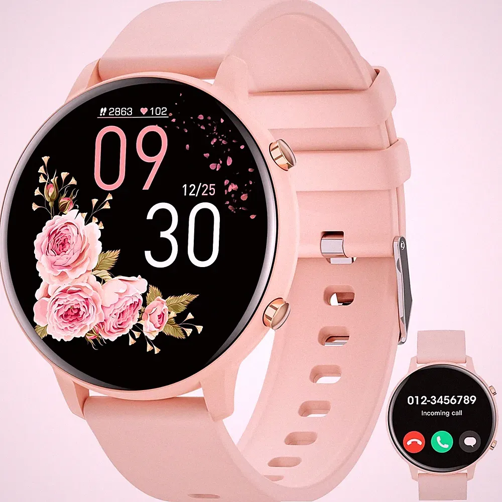 Hwagol Smartwatch Damen Herren 1,39" Touchscreen Bluetooth Anrufe IP67