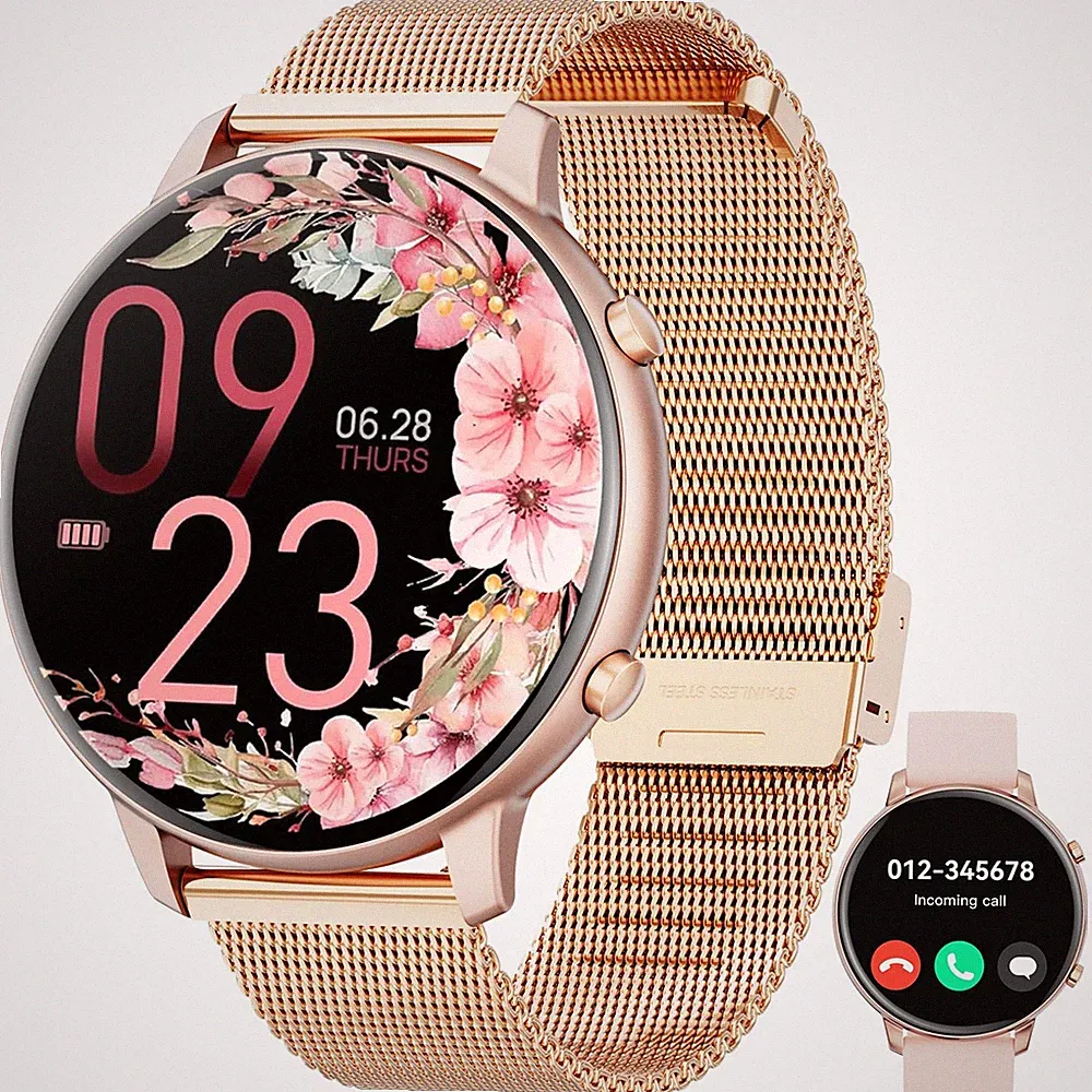 Hwagol Smartwatch Damen Herren, 1.39" Zoll Touchscreen Smart Watch mit Blueto...