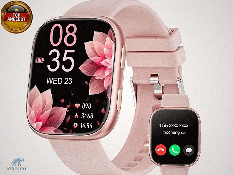 Hwagol Smartwatch Damen Herren, 1.83" HD Fitnessuhr mit Telefonfunktion