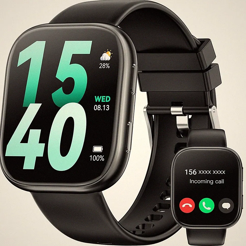 Hwagol Smartwatch Damen Herren, 1.83" HD Fitnessuhr mit Telefonfunktion, Fitn...