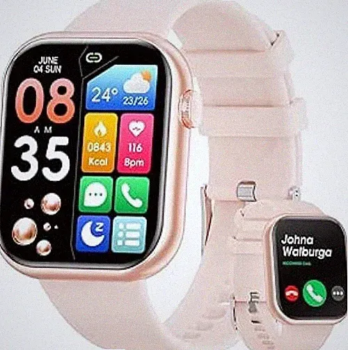 Hwagol Smartwatch Damen Herren, 1.85" Zoll Touchscreen Smart Watch mit Bluetooth