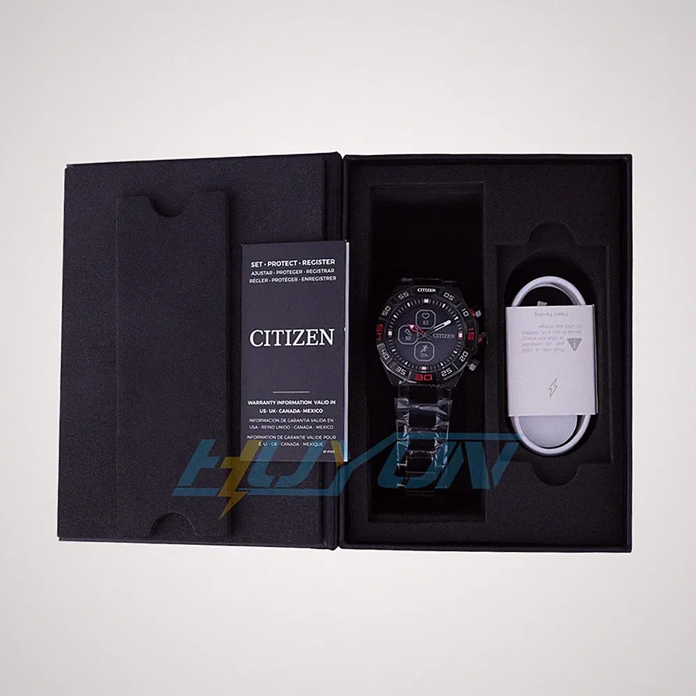 Hybrid Smartwatch HR Aktivitätstracker JX2005-55E CZ PQ2 Citizen Herren Armbandu