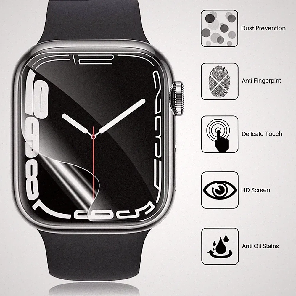 Hydrogel Display Schutzfolie für Apple Watch Series 12 / 11 / 10 42mm Cover