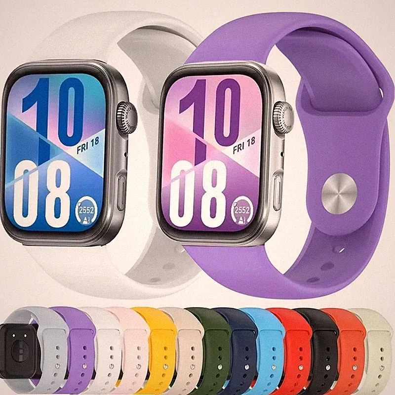 I Silikon Sport Armband Ersatzband 20mm Für Smartwatch Damen Herren Zubehör
