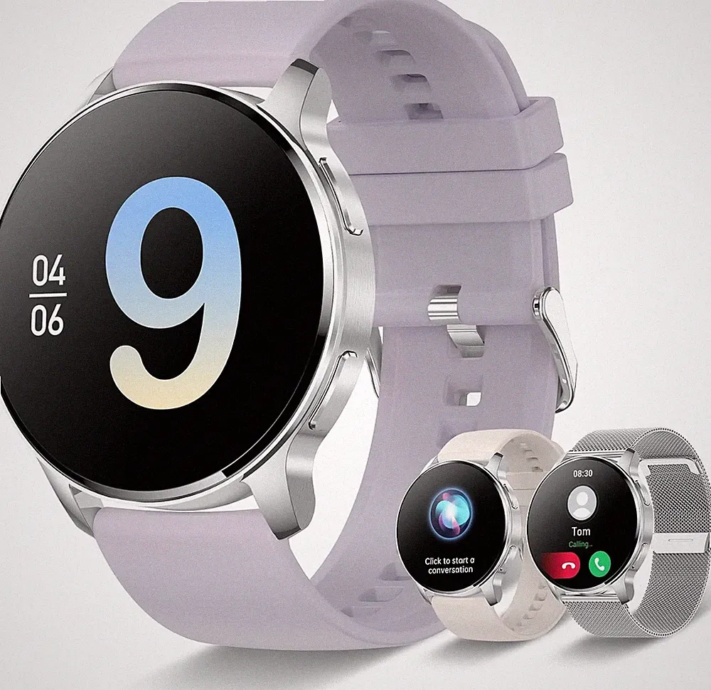 Iaret Smartwatch 1,32 Zoll Full-Touch Farbbildschirm Bluetooth Anruf Musik