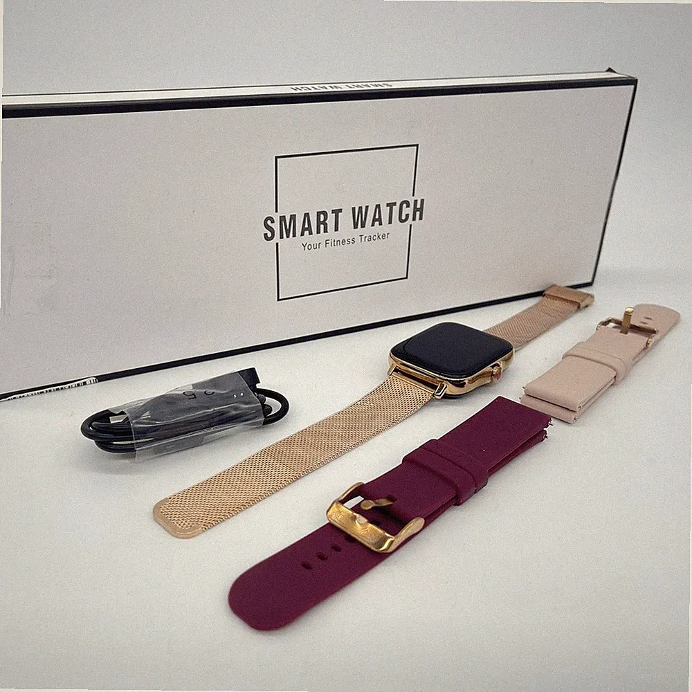 Iaret Smartwatch für Damen, Anruf und Antwort, Smartwatch, Nachrichtenbenachrich
