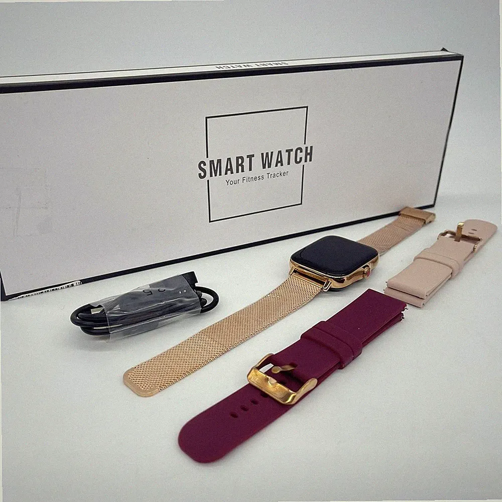 Iaret Smartwatch für Damen, Anruf und Antwort, Smartwatch, Nachrichtenbenachrich