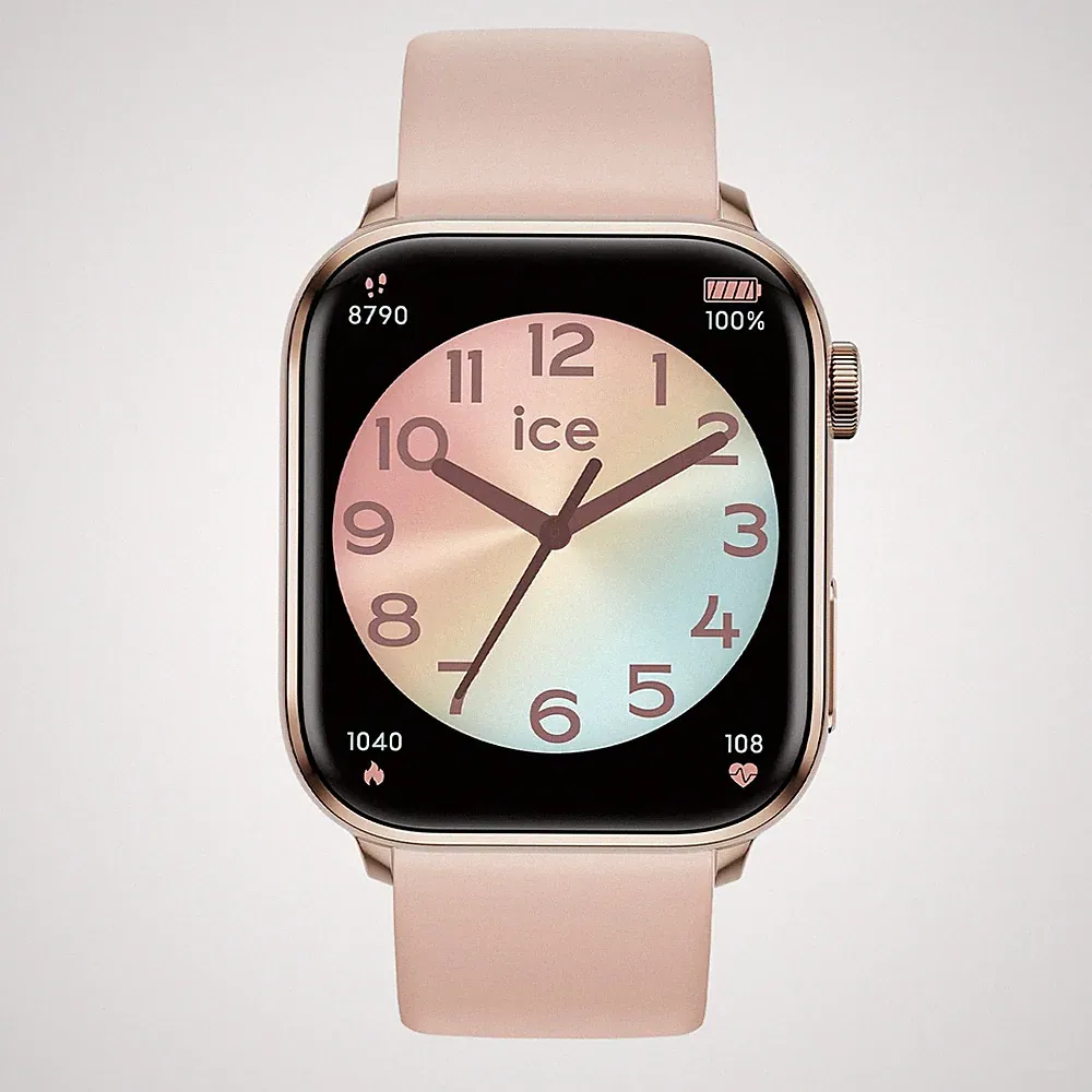 ICE smart 2.0 RoseGold Nude Rosafarbene Connected Watch mit rosafarbenem Si...
