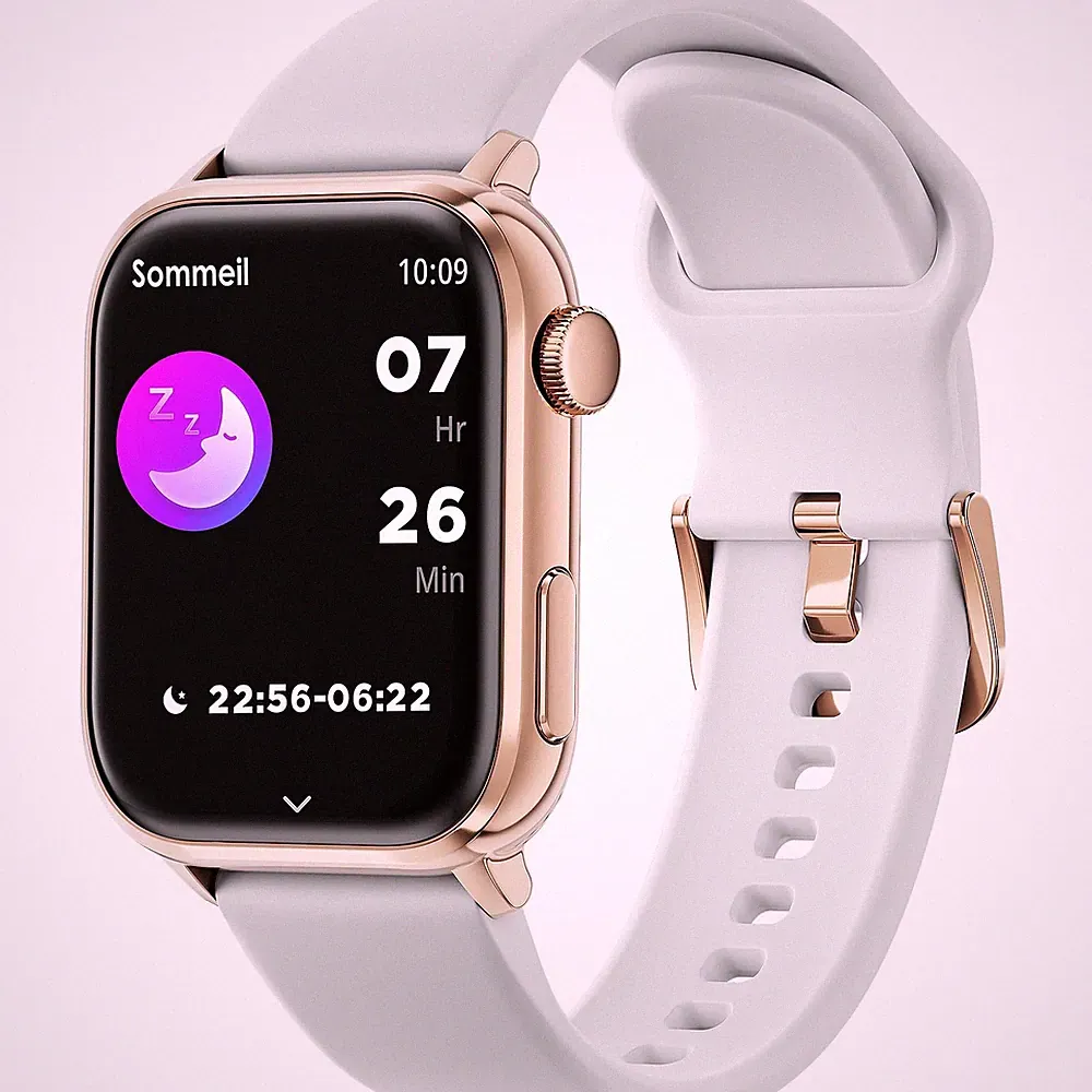 ICE smart 2.0 RoseGold White Rosafarbene Connected Watch mit weißem Silikon...