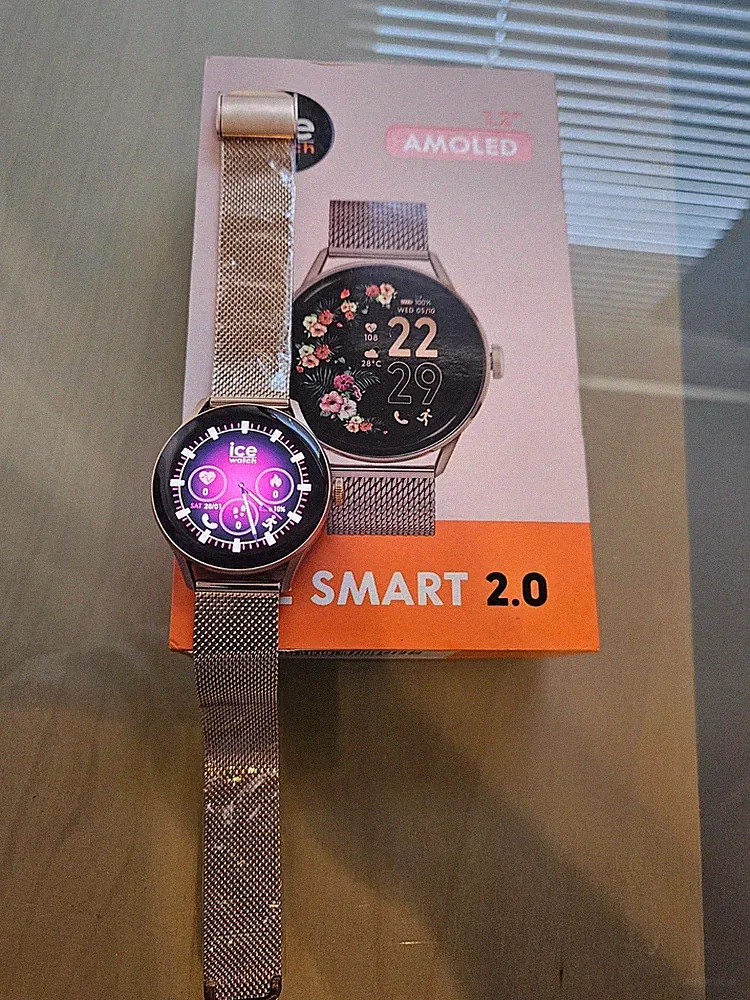 Ice-Watch - 023394 ICE smart 2.0 - Runde roségoldene Smartwatch für Damen