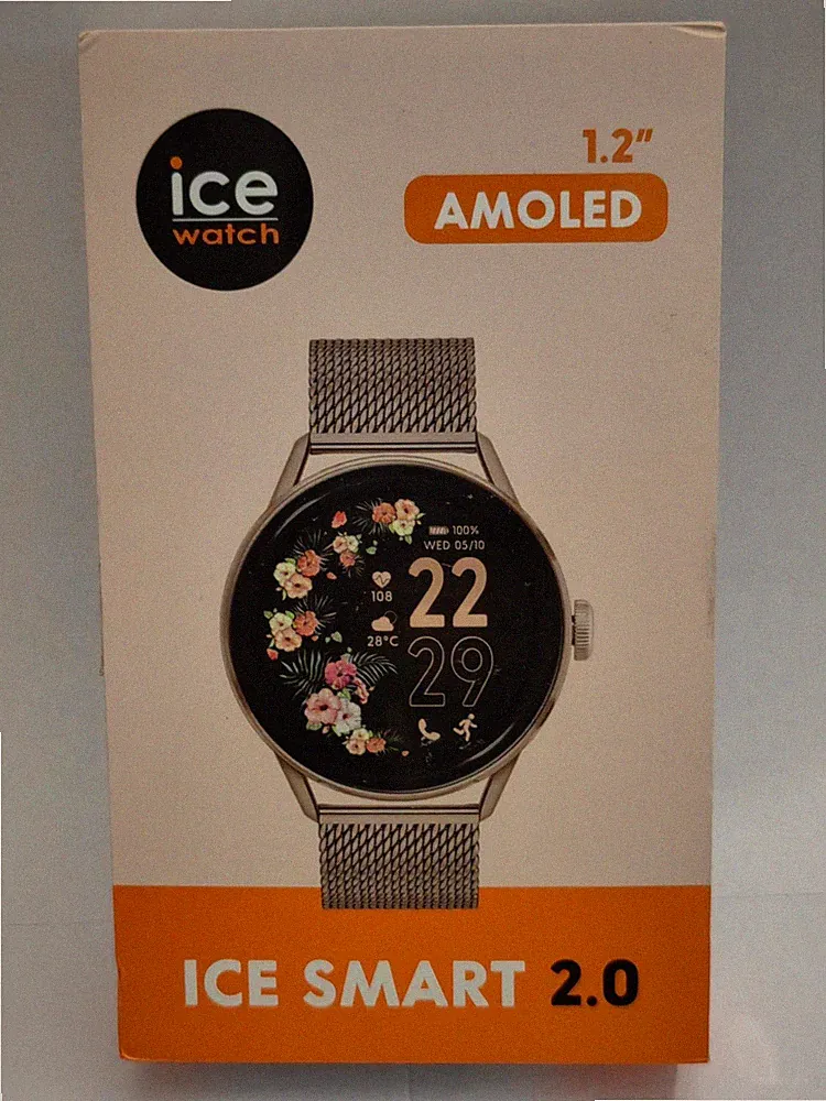 Ice-Watch - Designer Luxus Ice Smart 2.0 Gold Smartwatch (1,20")