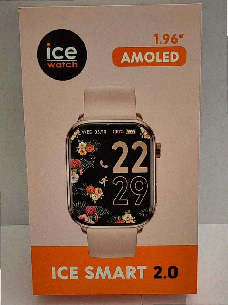 Ice-Watch - Designer Luxus Ice Smart 2.0 Rosé-Gold - Smartwatch Amoled (1,96")
