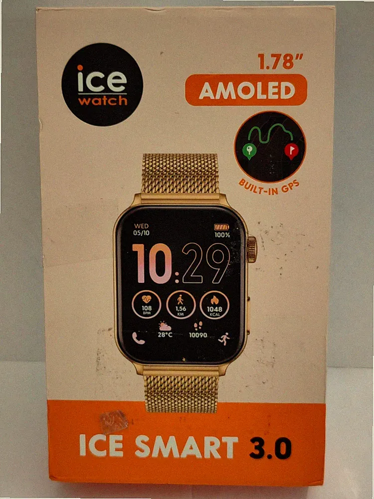 Ice-Watch - Designer Luxus Ice Smart 3.0-1.78 AMOLED GPS - Smartwatch Gold