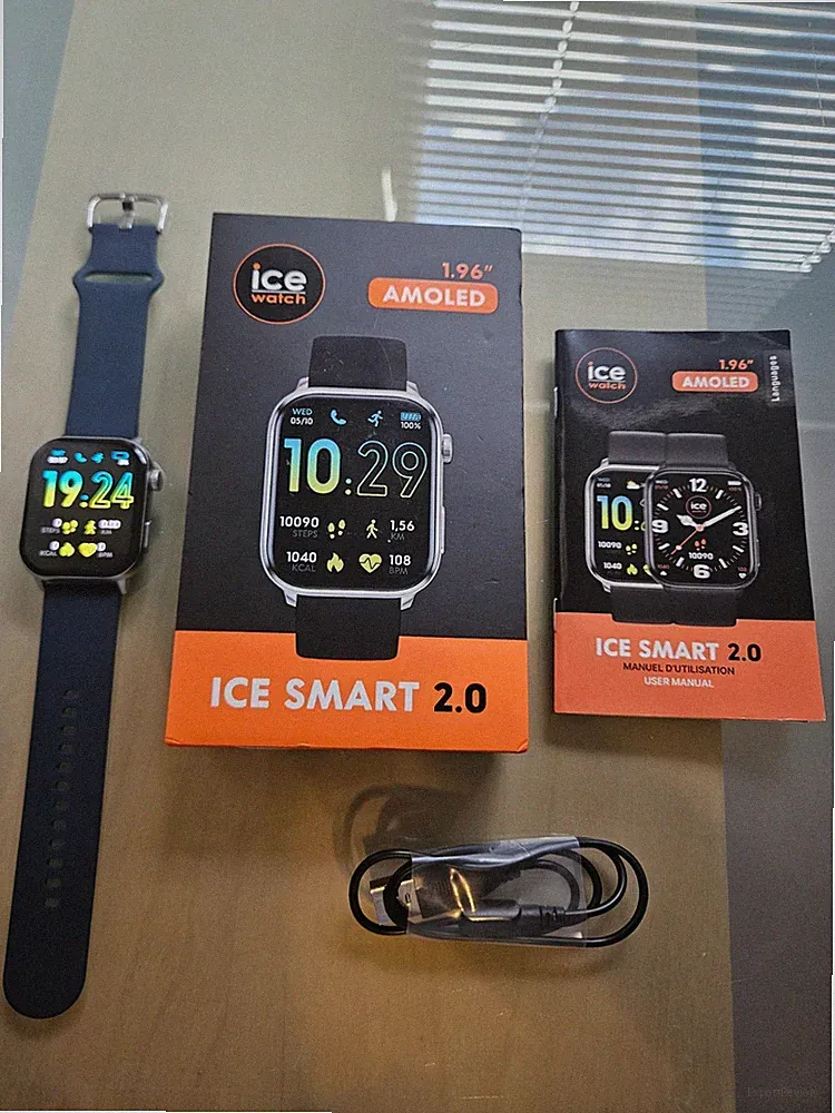 Ice Watch ICE Smart 2.0 1,96 Zoll AMOLED Smartwatch Silber Schwarz 022536_0.17_5