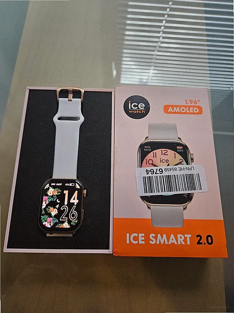 Ice Watch ICE Smart 2.0 1,96 Zoll Smartwatch Weiß Roségold Medium 022537_0.17_5