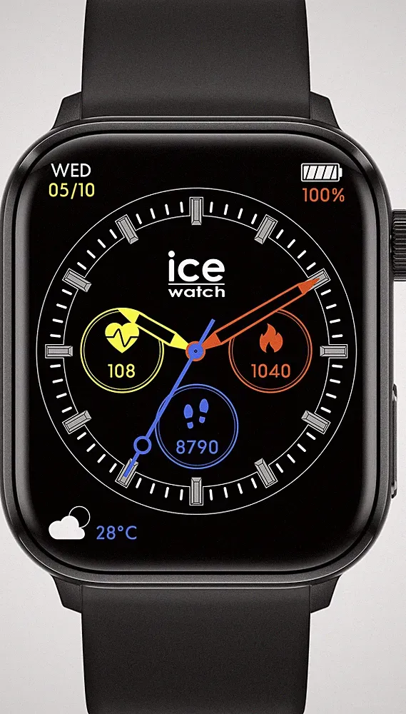 Ice Watch Ice Smart 2.0 - Black Schwarz Unisex Armbanduhr 022535
