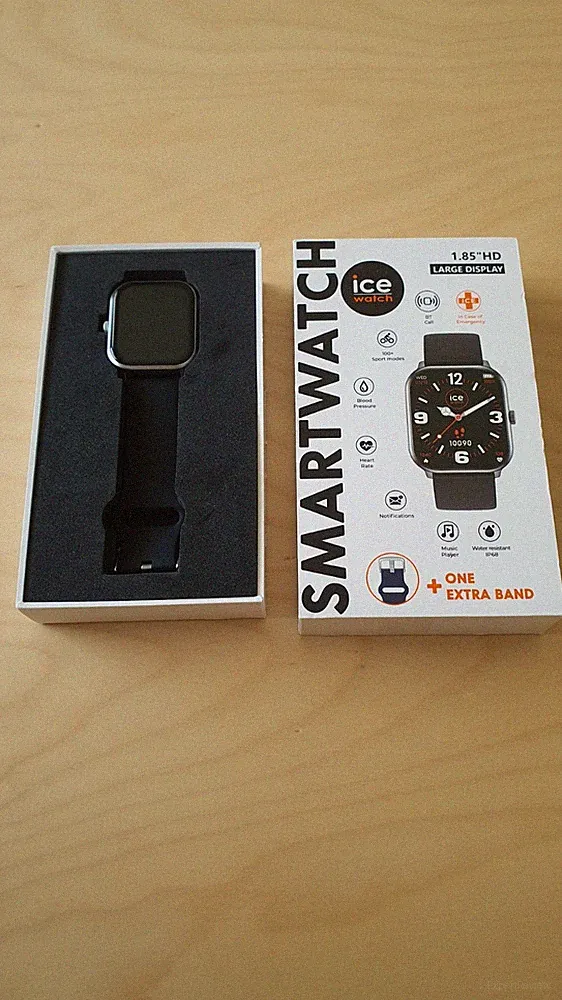 Ice-Watch - ICE smart - Silver Black - 1,85" - NEU