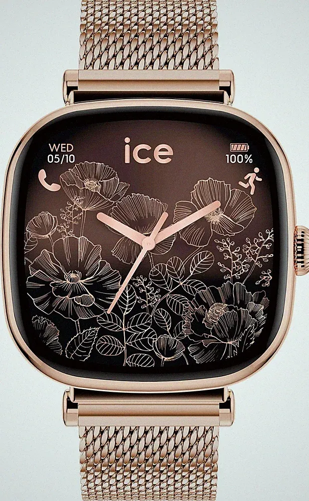 Ice Watch Ice Smart Sq 2.0 - Rose-gold roségold Unisex Armbanduhr 025233
