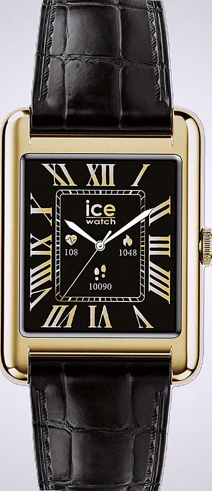 Ice Watch - ICE smart TKS 2.0 goldfarben Leder schwarz Kroko - 025285