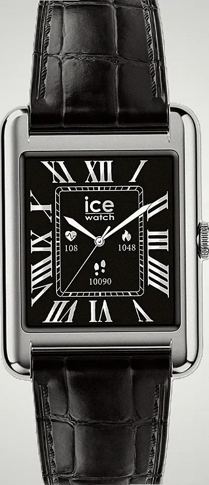 Ice Watch - ICE smart TKS 2.0 silberfarben Leder Schwarz - 025380 - Smartwatch