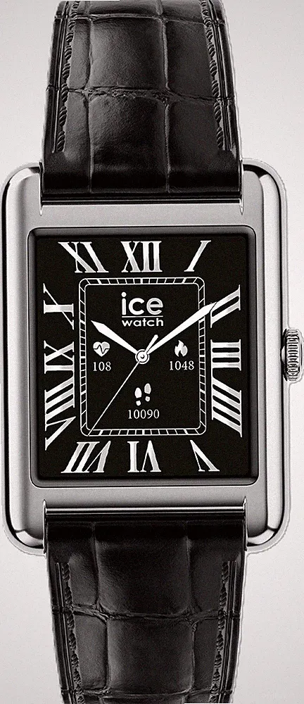 Ice Watch - ICE smart TKS 2.0 silberfarben Leder Schwarz - 025380 - Smartwatch