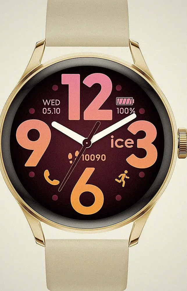 ICE-WATCH Smartwatch smart 3.0 AMOLED Display Bluetooth 38mm beige/gold B-WARE