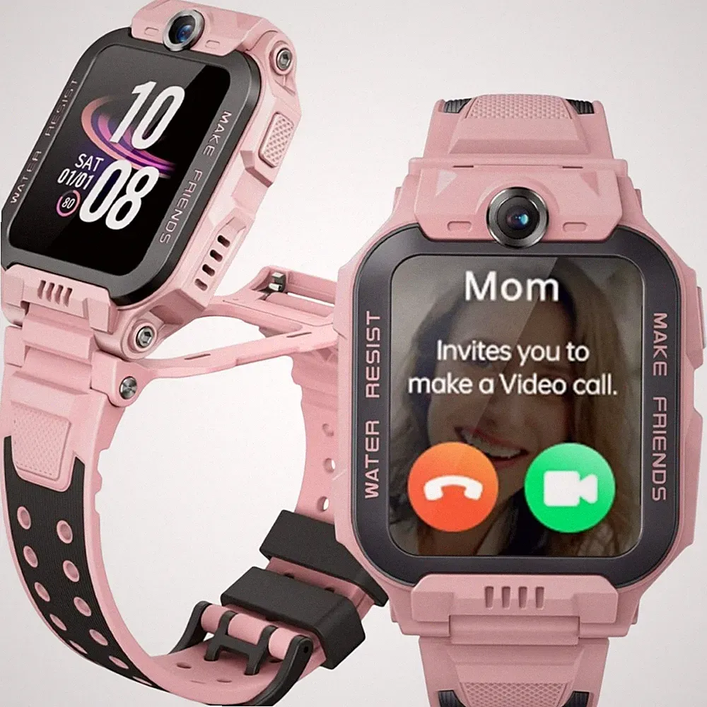 imoo Watch Phone Z7 Kinder-Smartwatch rosa Schrittzähler 4G/LTE 1,3 Zoll WLAN