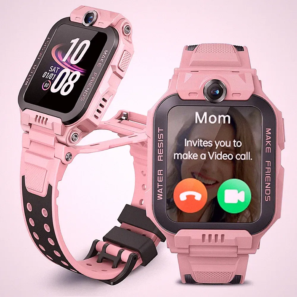 Imoo Watch Z7 Digital Smartwatch Kinder Rechteckig 4G GPS Wlan 3,3cm TFT Pink