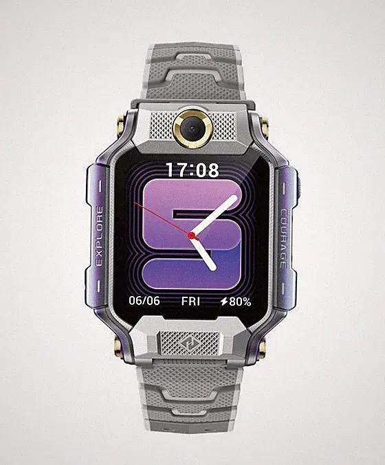 imoo X10 Watch Phone Smartwatch Quadratisch Grau