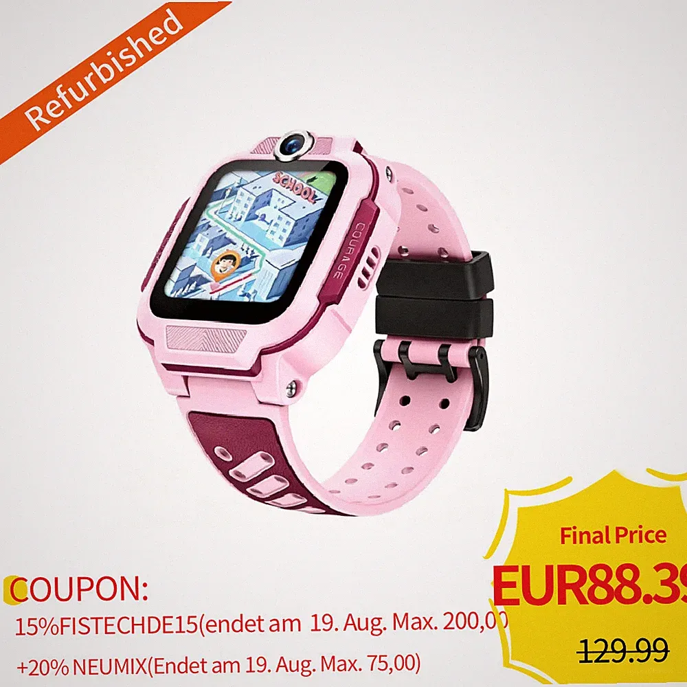 Imoo Z3 Kinder-Smartwatch 4G Video & Anrufe Watch Phone mit GPS -Tracking Pink
