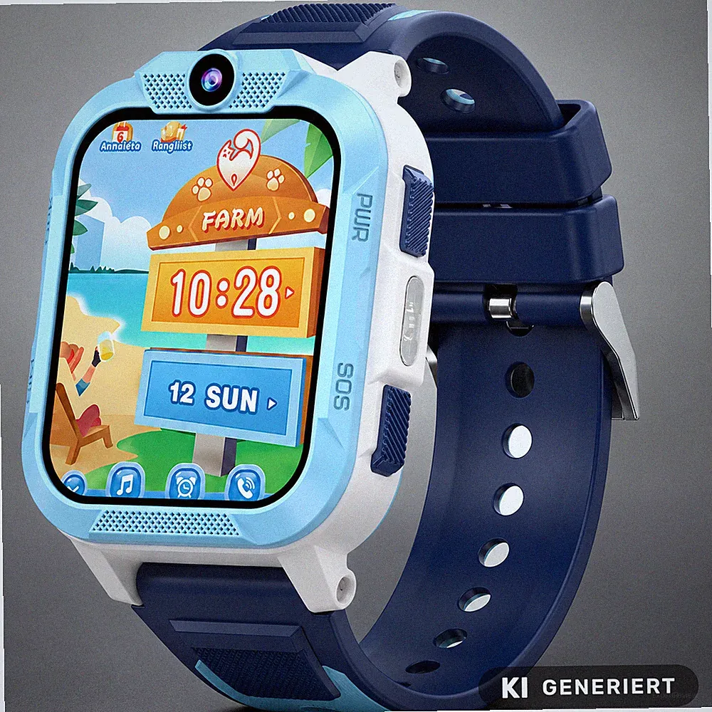 IOWODO Kinder-Smartwatch GPS + WLAN + LBS 4G-Telefon SOS-Taste 1,85 Zoll NEU OVP